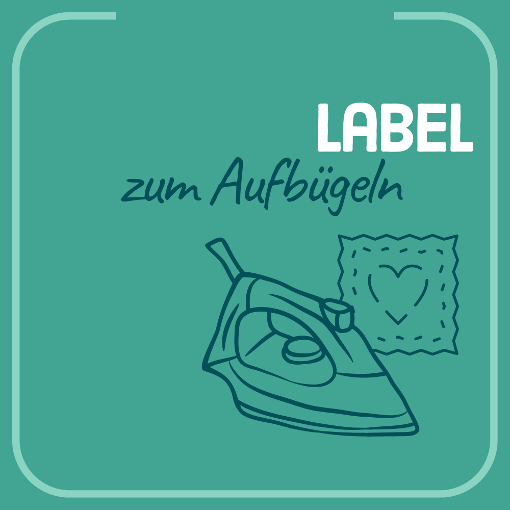 Label zum Aufbügeln