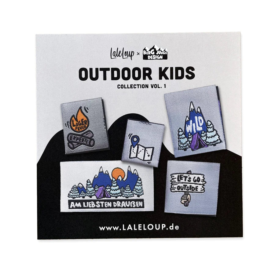 Outdoor Kids Collection - Label-Set by LaLeLoup x Bergjunge