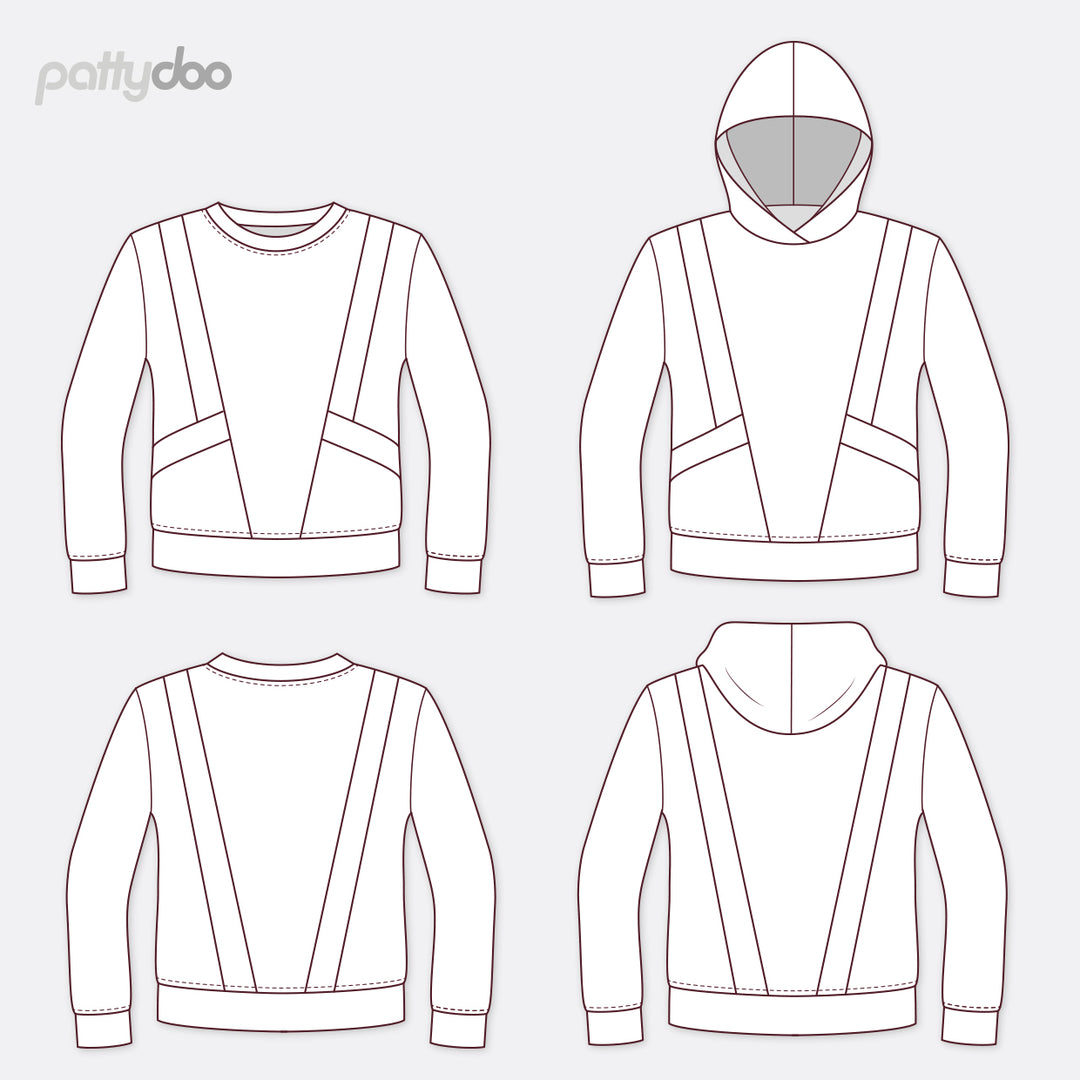 [Papierschnittmuster] Pattydoo - Sweatshirt Hailey Damen