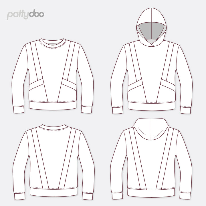 [Papierschnittmuster] Pattydoo - Sweatshirt Hailey Damen